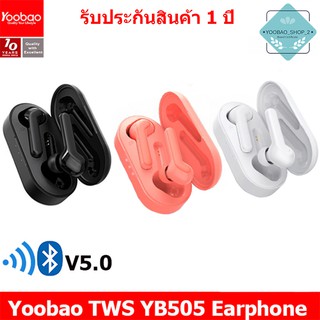 Yoobao YB-505 TWS Wireless Earphone In-ear V5.0 Headphone Waterproof Noise Cancelling Whole-day Comfort