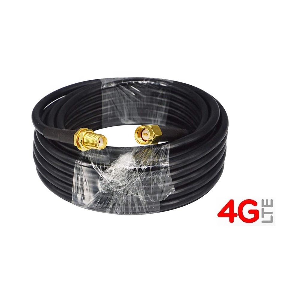 สายอากาศ PR-SMA Cable RG58 Low Loss 10 เมตร WiFi WAN Router 10M Wi-Fi ...