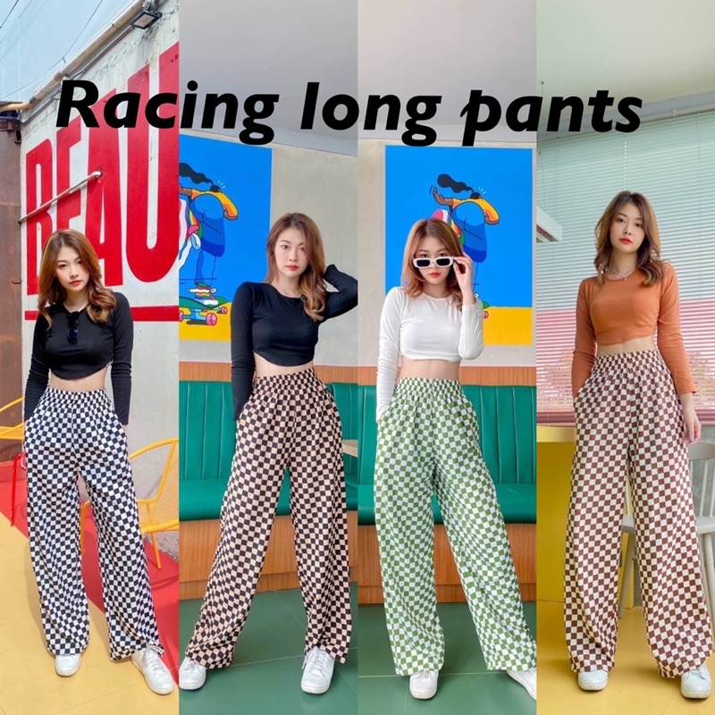 racing-long-pants-กางเกงขายาวลายตารางเรซซิ่ง-ฮิตสุดตอนนี้