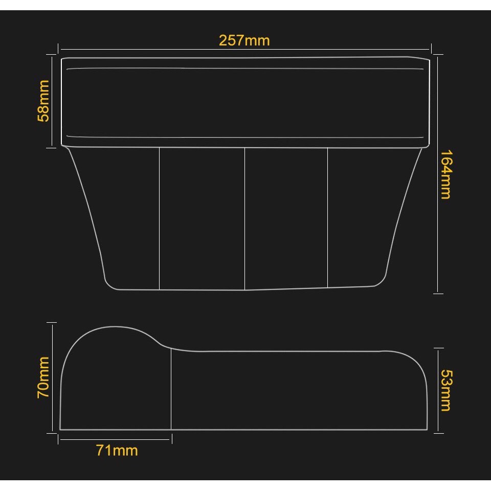 ซื้อ2ชิ้น-ลดราคาเพิ่ม-ที่วางของในรถยนต์-box409-car-storage-box-ที่วางของข้างคนขับและผู้โดยสาร