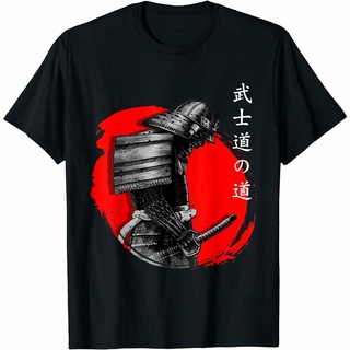 เสื้อยืด พิมพ์ลาย The Ghost Samurai Warrior Way Of The Bushido สําหรับผู้ชาย