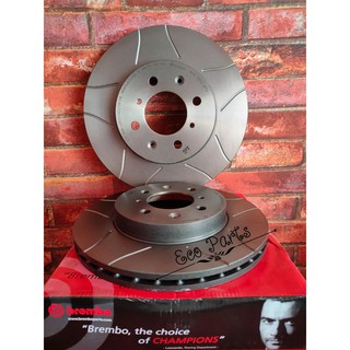 Brembo Max มีของพร้อมส่ง จานเบรกคู่หน้า Honda Jazz GE,GK , Civic EG,EK,ES, City 2008+, Freedคู่หน้า(2ใบ)