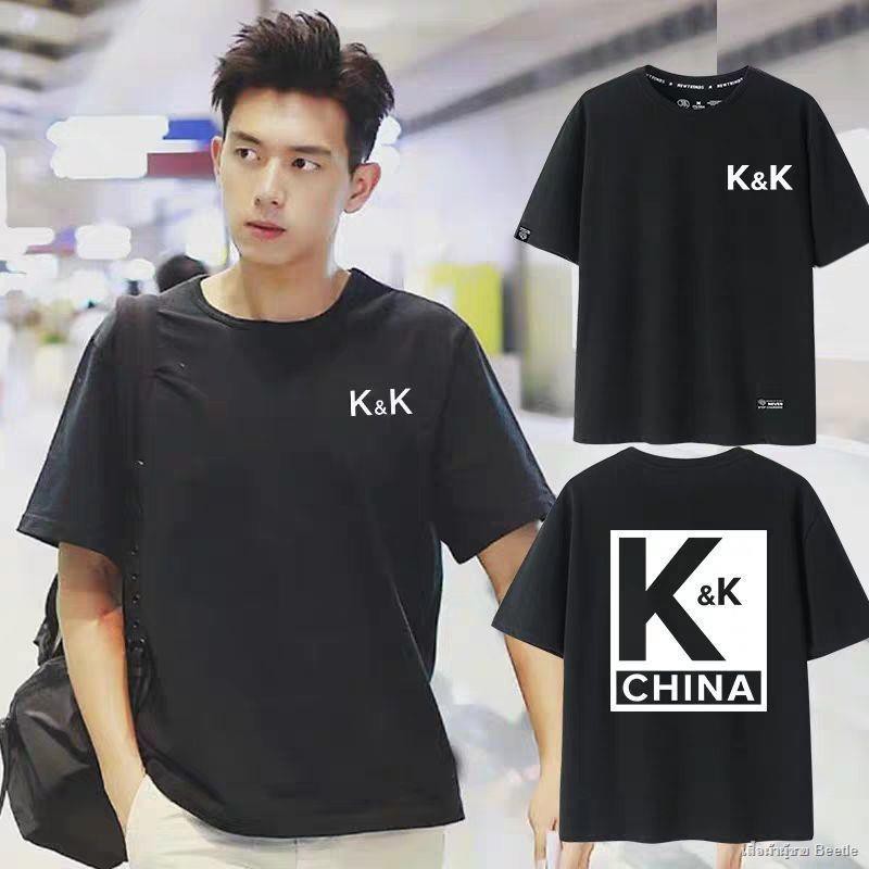 แขนสั้น-kk-เสื้อยืดผู้ชายพิมพ์ลาย-แขนสั้นผู้ชายพิมพ์ลาย-ผู้ชาย-kk-แขนสั้น-แขนสั้น-kk-ผู้ชายของแท้