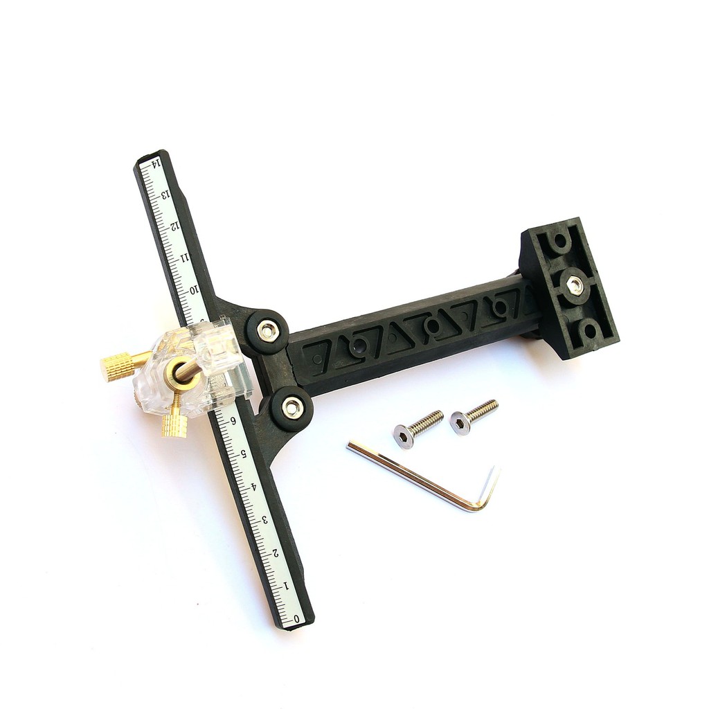 ราคาและรีวิว1Pc Recurve Bow Sight T Type Sighting Device Target Shooting Archery Chasse Bow Sight Accessories (Black)