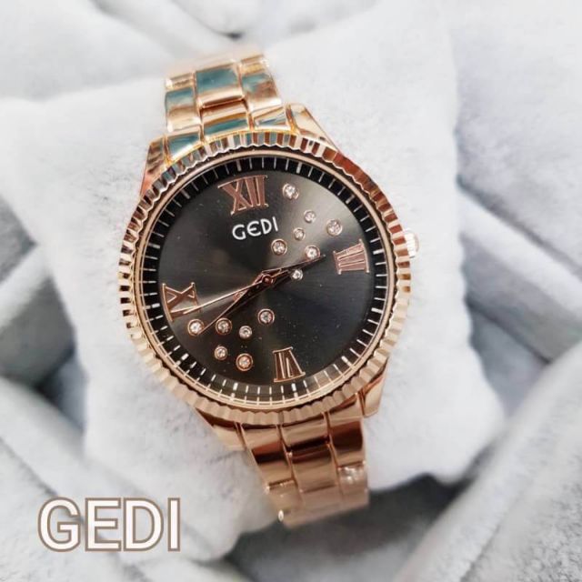 gedi-แท้-นาฬิกาสายเลส-ขนาดหน้าปัด-35-mm-พร้อมกล่องแบรนด์-ราคาเรือนละ-530บาท