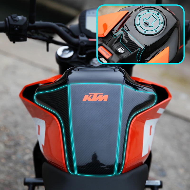 Motorcycle Fuel Tank Sticker Modified Vehicle Protection Film Carbon ...