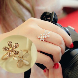 ใหม่แหวนลายดอกเดซี่น่ารักคุณภาพสูงสำหรับผู้หญิง