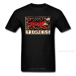 ใหม่ เสื้อยืดลําลอง แขนสั้น พิมพ์ลาย Tigress Linocut สีดํา สไตล์ฮิปฮอป สําหรับผู้ชาย Ccfedd39Mbbgnm54