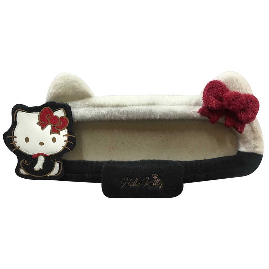 ลิขสิทธิ์แท้ เฮลโล คิตตี้ ที่หุ้มกระจกมองหลังรถยนต์ สีขาวดำ Hello Kitty