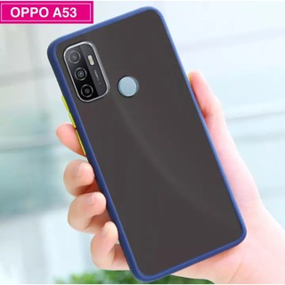 [ส่งจากไทย] เคสกันกระแทก ปุ่มสีผิดด้าน Oppo A53 2020 เคสโทรศัพท์ ออฟโป้ ขอบนิ่มหลังแข็ง เคส OPPO