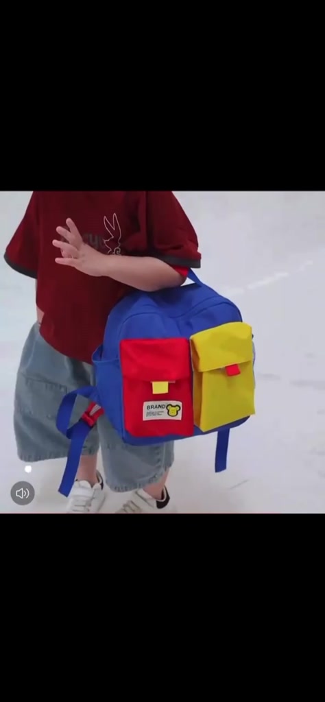 กระเป๋าเป้สะพายหลัง-กระเป๋านักเรียน-ป้องกันสิ่งสกปรก-สีคอนทราสต์-สไตล์เกาหลี-สําหรับเด็กอนุบาล
