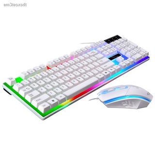 แป้นพิม machanical keyboard คีย์บอด คีบอดเกมมิ่ง คีย์บอร์ด คีย์บอร์ดเกมมิ่ง ❦☈☋คยบอร์ดเกมมิ่ง  ชุดคีย์บอร์ดและเมาส์แบบมี