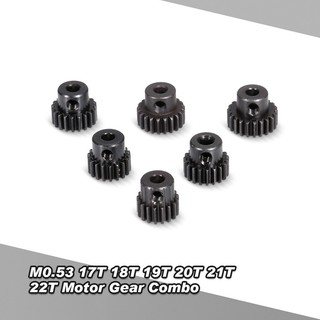 เฟืองมอเตอร์พีเนียน ZD Racing M0.53 17T 18T 19T 20T 21T 22T แบบโลหะ สำหรับรถบังคับวิทยุ 1/10