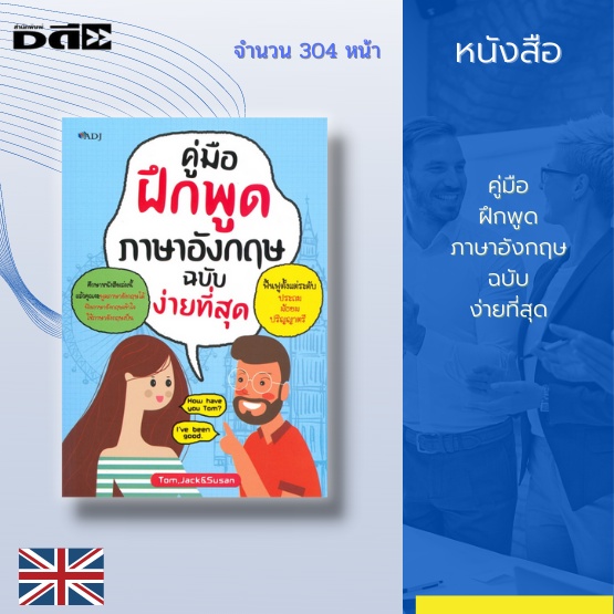 หนังสือ-คู่มือฝึกพูดภาษาอังกฤษ-ฉบับง่ายที่สุด-แล้วคุณจะพูดภาษาอังกฤษได้-ฟังภาษาอังกฤษเข้าใจ-ใช้ภาษาอังกฤษเป็น