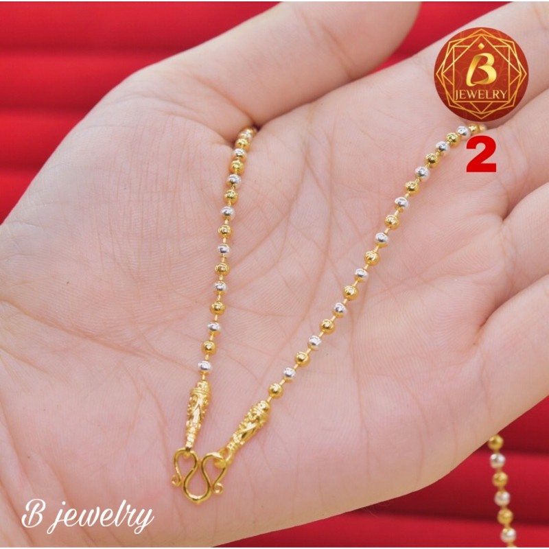 ภาพสินค้าสร้อยคอ2กษัตริย์เกรดพรีเมียมของ BK 100% รับประกันคุณภาพ จากร้าน bjewelry_shop บน Shopee ภาพที่ 2