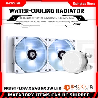 Id-Cooling Frostflow X 240 Snow ไฟ Led สีขาวสะท้อนแสงมัลติฟังก์ชั่นระบบระบายความร้อน 2066/Tr4