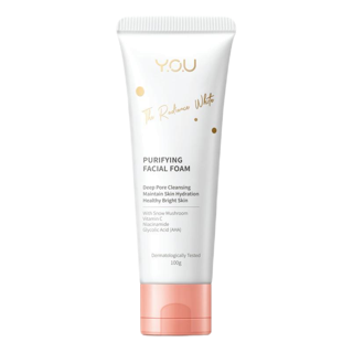 YOU The Radiance White Purifying Facial Foam 100g โฟมล้างหน้า เพื่อผิวกระจ่างใส กลิ่นหอมสดชื่น