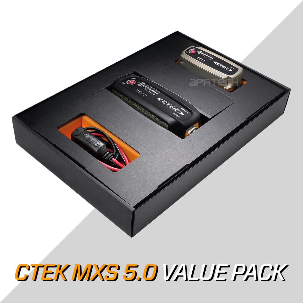 ctek-เซ็ท-mxs-5-0-ducati-value-pack-เครื่องชาร์จแบตเตอรี่-mxs-5-0-ducati-dda-adapter-เคสซิลิโคน-รับประกัน-5-ปี