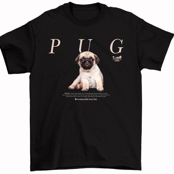 เสื้อยืดสุดคิ้วลาย-pug-ปั๊ก-classic-cotton-unisex