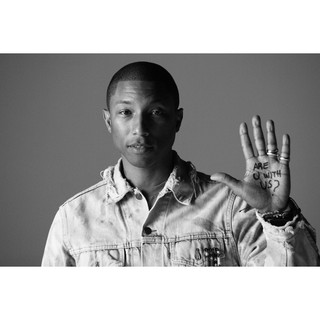 โปสเตอร์ Pharrell Williams ฟาร์เรลล์ วิลเลียม แร็ปเปอร์ Rapper Hiphop ฮิปฮอป Hip hop Music Poster ตกแต่งบ้าน ของขวัญ