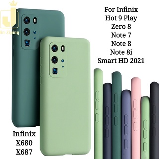 Cod เคสโทรศัพท์มือถือ ซิลิโคนนิ่ม บางมาก กันกระแทก ป้องกันรอยขีดข่วน สําหรับ Infinix Hot 10 9 Play Note 10 7 8 8i Zero 8 Smart HD 2021 X680 X690 X687