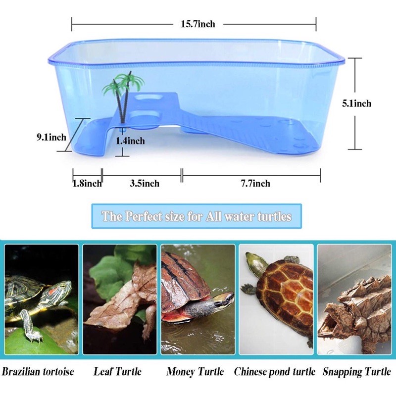 อ่างเลี้ยงเต่า-กระบะเลี้ยงเต่า-อ่างเลี้ยงเต่า-รุ่น-145-ถังเต่าพร้อมระเบียงอาบแดดสำหรับเลี้ยงเต่า
