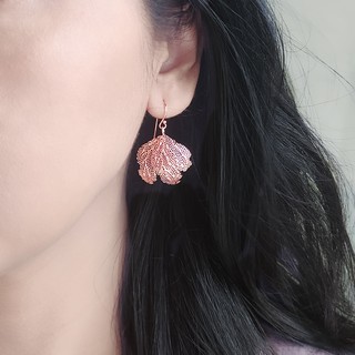 Aztique ต่างหูเงินแท้ ต่างหูปะการัง Coral Earrings Gift Jewelry handmade ต่างหู vs