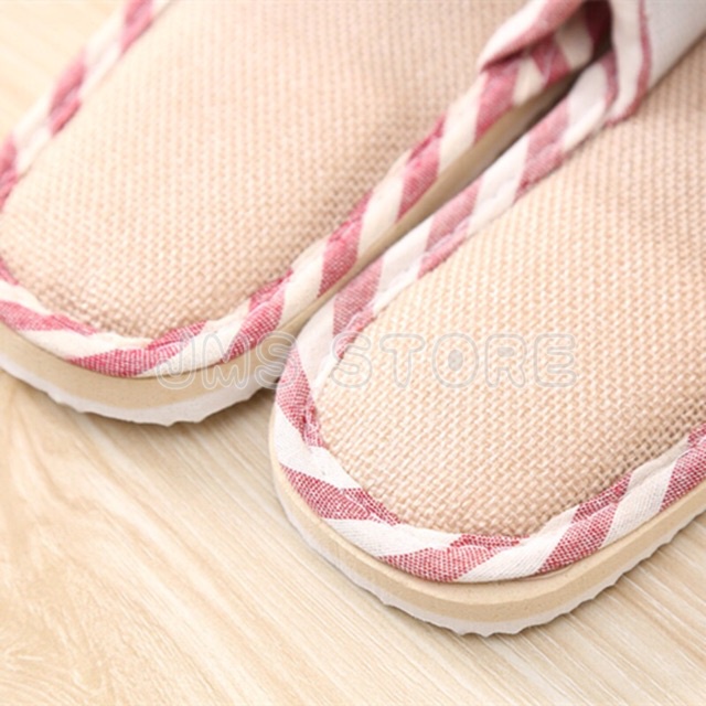 รองเท้า-รองเท้าใส่ในบ้าน-ลายขีด-ใส่ในออฟฟิศ-เพิ่ม1ไซซ์จากปกติ-สไตล์ญี่ปุ่น