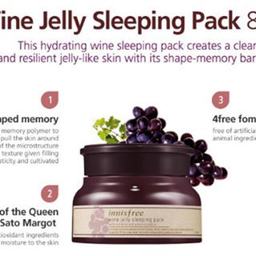 Innisfree Wine Jelly Sleeping Pack 80ml. Shopee Thailand