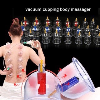 CSH ชุดครอบแก้วนวดตัวสุญญากาศ ตามศาสตร์ของการแพทย์แผนจีน (12 cups) รุ่น Pull Out A Vacuum Apparatus-13May-J1