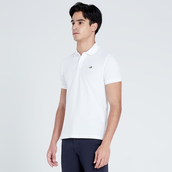 crocodile-white-slim-fit-polo-shirt-เสื้อโปสีขาวทรงสลิมฟิต
