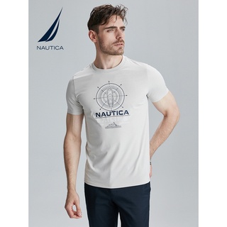 เสื้อยืดโอเวอร์ไซส์เสื้อยืดลําลอง คอกลม แขนสั้น ลาย NAUTICA Nordica แฟชั่นฤดูร้อน สําหรับผู้ชายS-3XL