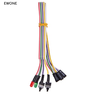 Ewone Atx สายเคเบิลเมนบอร์ดคอมพิวเตอร์ 2 สวิตช์เปิด ปิด รีเซ็ต พร้อมไฟ Led 68 ซม. ขายดี