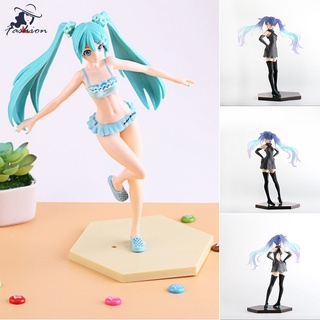 โมเดลฟิกเกอร์ Pvc รูปการ์ตูนอนิเมะ Hatsune Miku ของเล่นสะสม สําหรับเด็ก