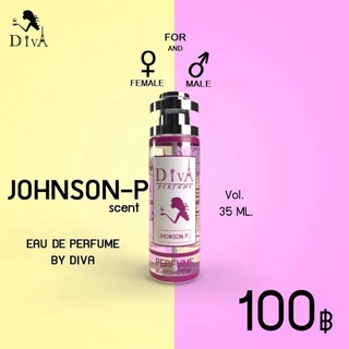 กลิ่น แป้งจอนสัน JOHNSON-P ‼️ติดทน 8-12 ชม. ‼️ขนาด 35ML.   ✅สินค้ามีปัญหาเคลมได้