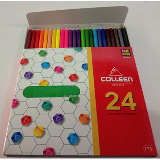 สีไม้คอลลีน#ดินสอสีไม้คอลลีน#สีคอลลีน 24สี colleen หัวเดียว