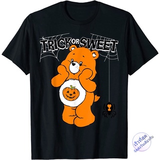 Bear ฤดูร้อนmen disney  Care Bears Trick Or Sweet Bear T-Shirt เสื้อยืดแฟชั่นคอกลม สบายๆ ผ้าฝ้าย100%