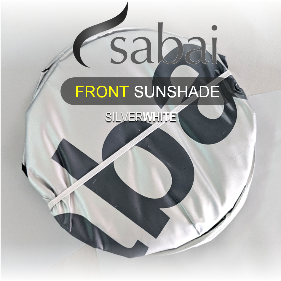 ภาพหน้าปกสินค้าSABAI COVER ม่านบังแดดรถยนต์ ด้านหน้า รุ่น Silver White (FRONT Sunshade Silver White) จากร้าน sabaicover บน Shopee