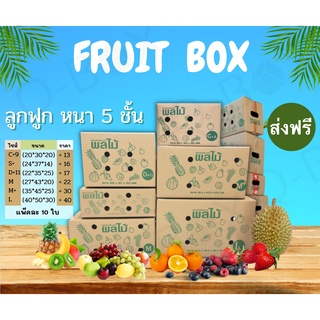 กล่องผลไม้ (ยกแพ็ค 10ใบ) เบอร์ C+9 D+11 S+ M M+ L ราคาถูก สุดคุ้ม ส่งฟรีทั่ประเทศ !!