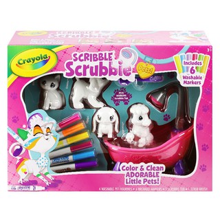 SCRIBBLE SCRUBBIE PETS SCRUB TUB PLAY SET CRAYOLA ชุดระบายสีสัตว์เลี้ยง CRAYOLA SCRIBBLE SCRUBBIES TUB PLAY SET งานศิลปะ