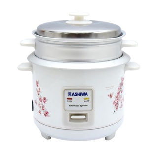 Kashiwa หม้อหุงข้าว 1.0 ลิตร มีซึ้ง RC-114 คละสี คละลาย