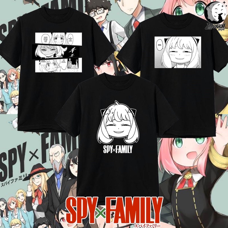 เสื้อยืด-spy-x-family-anime-เสื้อยืดแอนิเมะ-ผู้ใหญ่-และ-เด็ก