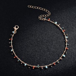 ภาพขนาดย่อของภาพหน้าปกสินค้าColorful Rice Beads Tassel Pendant Foot Ornaments Anklets Korea New Fashion Accessory Jewelry จากร้าน tangding.th บน Shopee