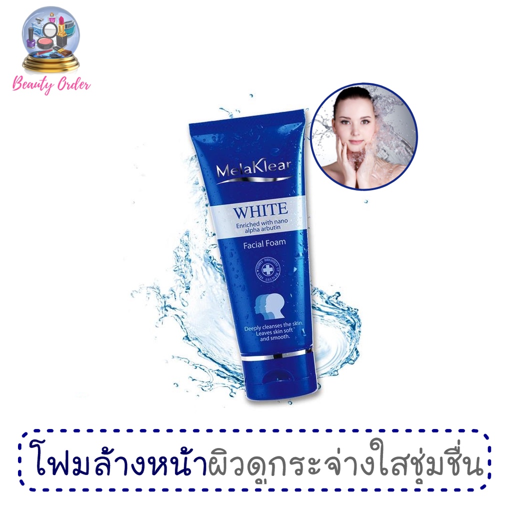 โฟมล้างหน้า-มิสทีน-เมลาเคลียร์-ไวท์-80-กรัม-mistine-melaklear-white-facial-foam-80-g