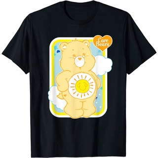 เสื้อยืดฤดูร้อนสำหรับผู้หญิงBear ฤดูร้อนMens disney  Care Bears Funshine Bear T-Shirt เสื้อยืดแฟชั่นคอกลม สบายๆ ผ้าฝ้าย