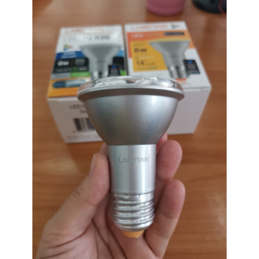 หลอด-led-par20-ip65-6w-แสงขาวและแสงวอมไวท์-e27-lamptan