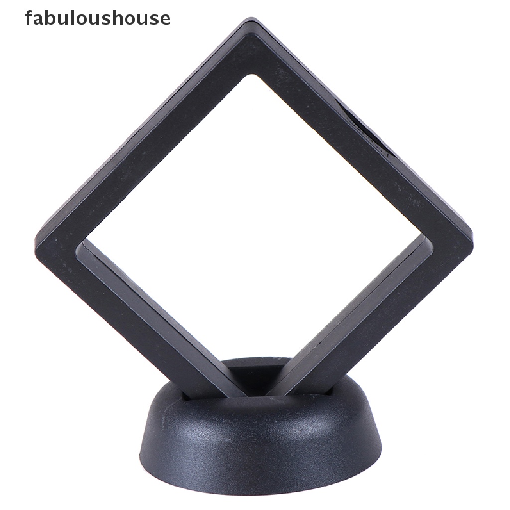 fabuloushouse-กล่องเคสใส่เหรียญ-3d-สีดํา-70-70-มม-พร้อมขาตั้ง