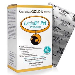 ภาพหน้าปกสินค้าUSA LactoBif Pet อาหารเสริมสุนัข-แมว ปรับสมดุลลำไส้ ขับถ่ายเป็นปกติ (ผลิตอเมริกา) Exp.05/2024 ซึ่งคุณอาจชอบราคาและรีวิวของสินค้านี้