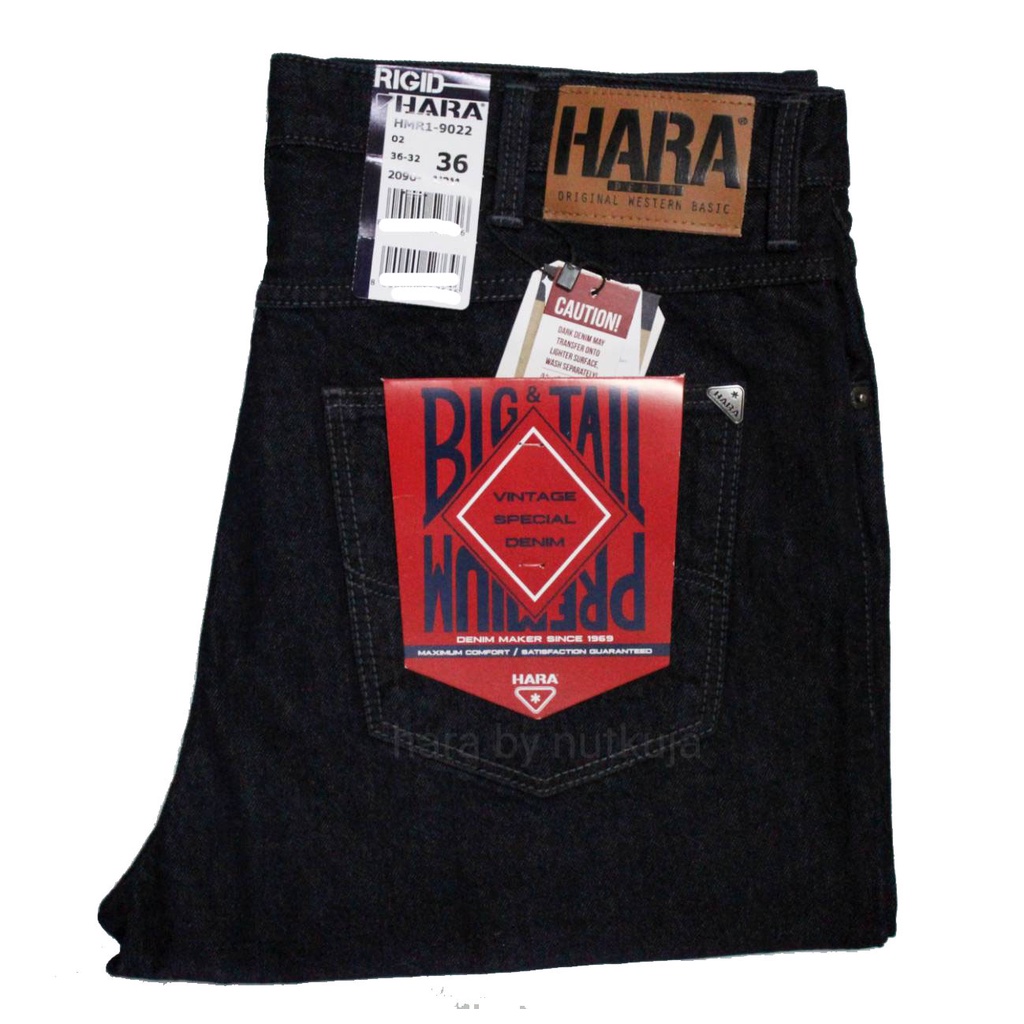 ภาพหน้าปกสินค้าHARA Jeans กางเกงยีนส์ (ขากระบอกใหญ่) ยี่ห้อ HARA แท้ 100% จากร้าน hara_by_nutkuja บน Shopee