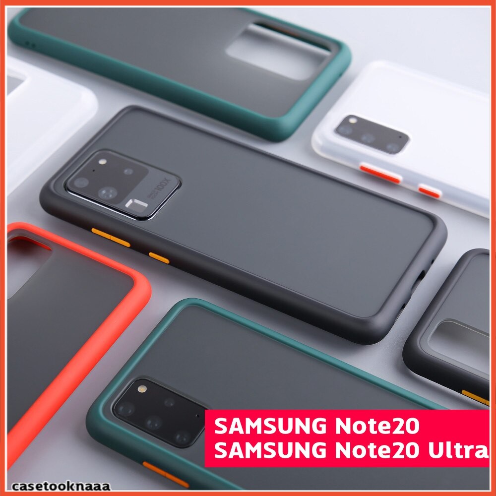 samsung-note-9-เคสขอบสี-หลังขุ่น-ทูโทน-hybrid-shockproof-armor-note9